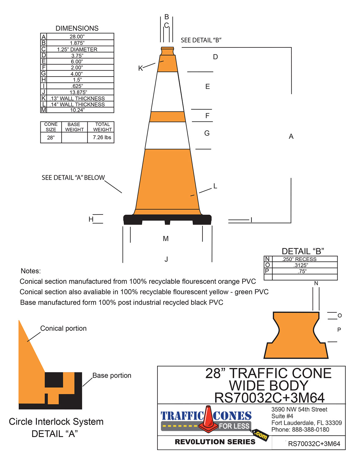 free-stencil-28-orange-traffic-cone-black-base-7lbs-w-6-4-3m