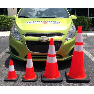 5 All Orange Traffic Cones (Case of 25)