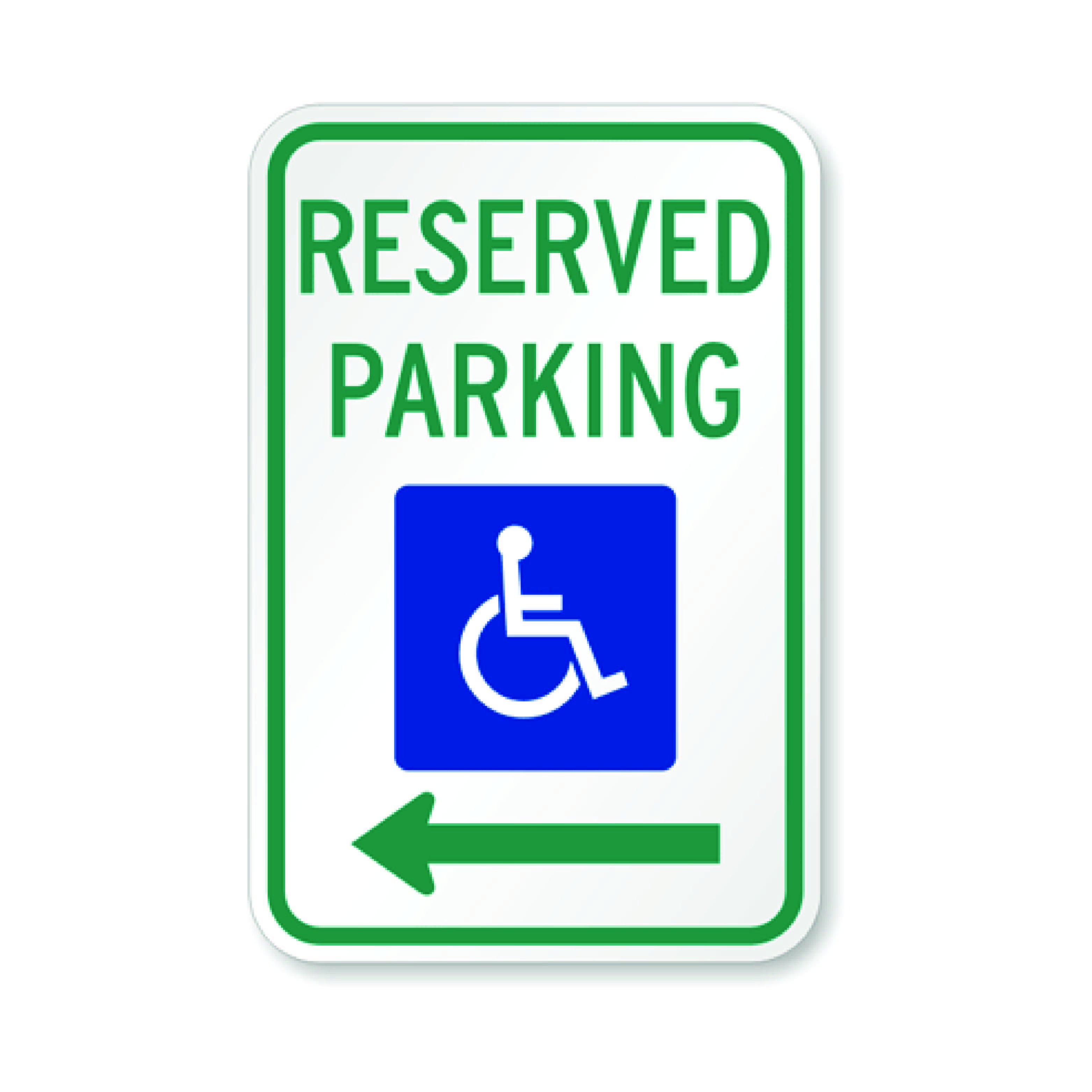 Official MUTCD Reserved Parking ADA Traffic Sign 12x18