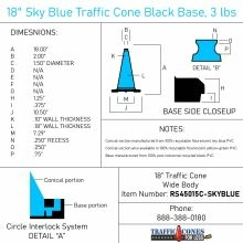 Traffic Cone w/Black Base - 1