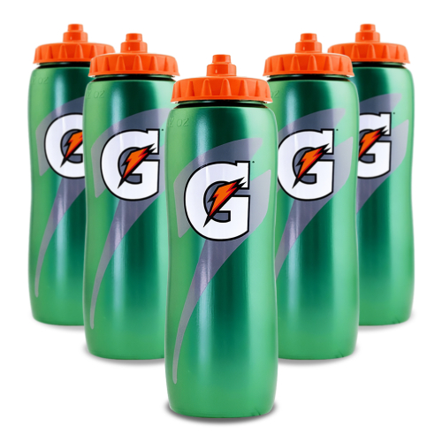 5 Pack Gatorade 32 oz Squeeze Sports Bottle 