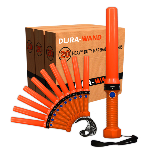 Heavy Duty Marshalling Aviation Dura-Wand - 60 Pack