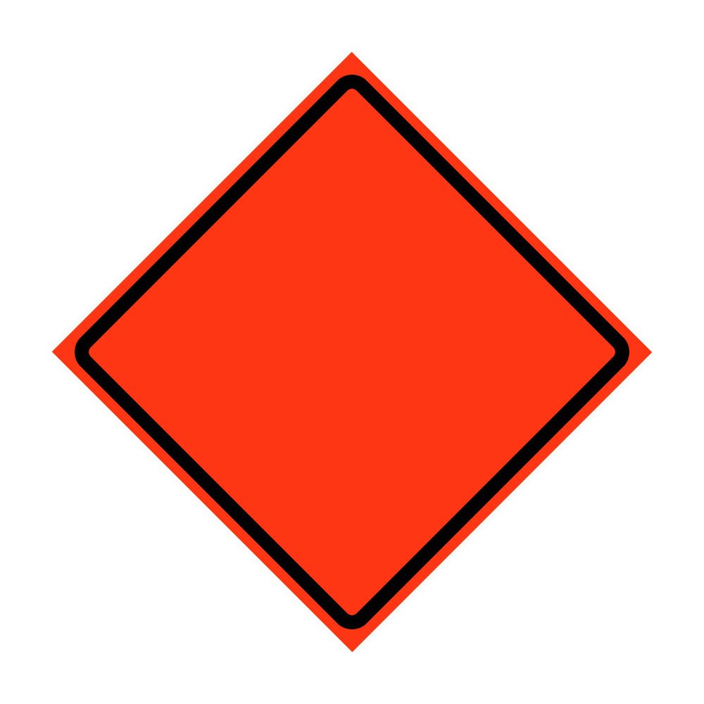 blank highway road signs