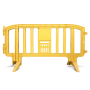 Movit Plastic Crowd Control Barricade - Yellow