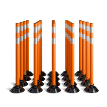 OmniFlex 36 Inch Tubular Traffic Delineator - 20 Pack