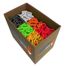 Plastic Barrier Chain - 2 inch link, 300 feet