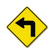 Official MUTCD Left Turn Traffic Sign