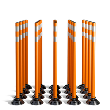 OmniFlex 48 Inch Tubular Traffic Delineator - 20 Pack