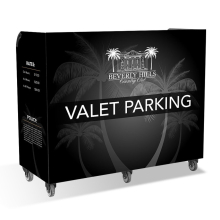 XL Valet Podium, 300 Hooks w/Full Wrap Artwork