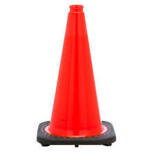 18" Orange Traffic Cone, 3 lb Black Base