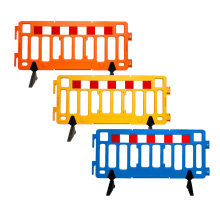 6ft Heavy Duty ADA Plastic Barricade - Select Color