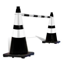 Retractable Cone Bar - Black & White