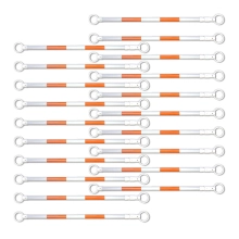 Retractable Cone Bar Orange & White - Pack of 20 