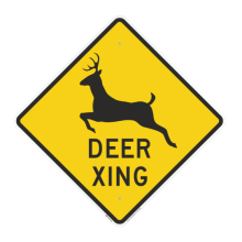 Crossing Sign: Deer Xing (with Graphic)