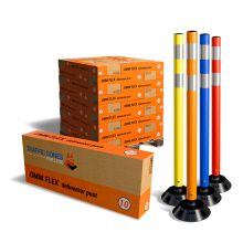 OmniFlex 36 Inch Tubular Traffic Delineators - 250 Pack