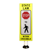 In-Street Pedestrian Crosswalk Sign 