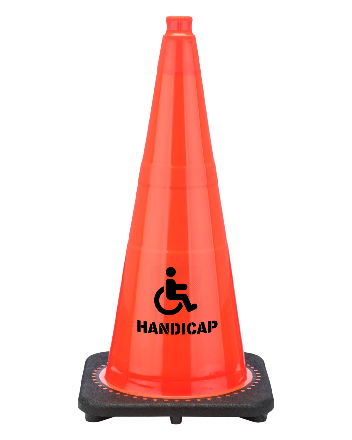12 Cones Traffic Cones 28 inch Safety Cones with Black Weighted Base ...