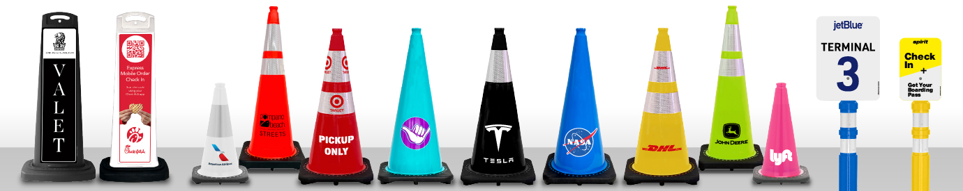 Traffic Cones for Less custom artwork  stencils